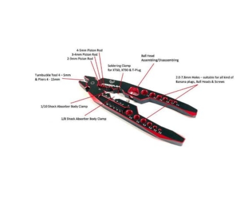 Alicates Absima multifunción Pro Multi Tool 3000076