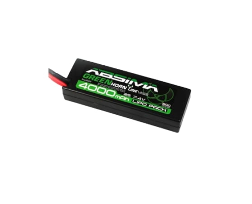 Batería Absima LiPo 2S 7.4V 50C 4000 Greenhorn carcasa rígida (conector TDean) 4140008