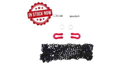 GPM Grilletes con cadenas de metal Rojo/negro(2pcs) ZSP006