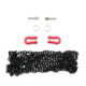 GPM Grilletes con cadenas de metal Rojo/negro (2pcs) ZSP006