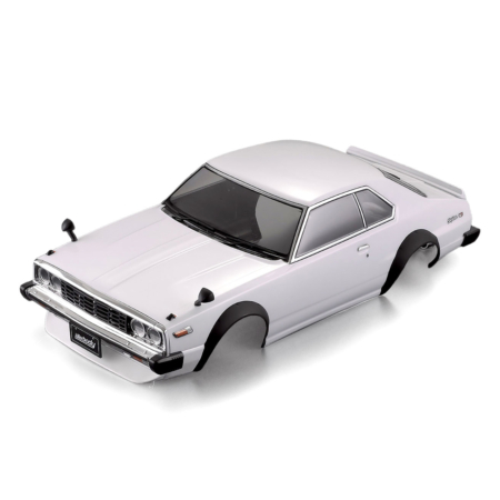 Carrocería Killerbody Nissan Skyline Hardtop 2000 (1977) pintada en blanco 195mm.