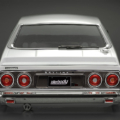 Carrocería Killerbody Nissan Skyline Hardtop 2000 (1977) pintada en blanco 195mm.