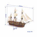 Barco de Madera OCCRE HMS EREBUS 1/75 12009