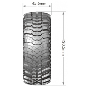 Ruedas Louise CHAMP crawler 1/10 Con Llanta 1.9" (2pcs) LR-T3231VI