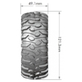 Ruedas Louise ROWDY crawler 1/10 Sin Llanta 1.9"(2pcs) LR-T3233VI