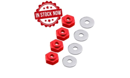 Adaptador hexagonos de 12mm a 17mm Color rojo (4pcs) 2913-R