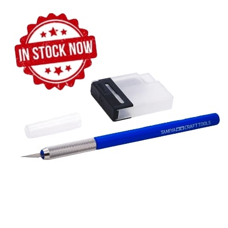 Juego de cuchillos de modelismo Tamiya azul 69943