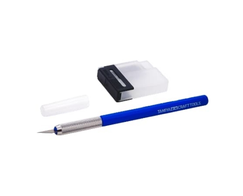 Juego de cuchillos de modelismo Tamiya azul 69943