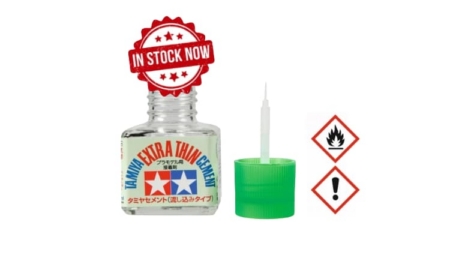 Cemento extrafino Tamiya con pincel 40 ml 87038