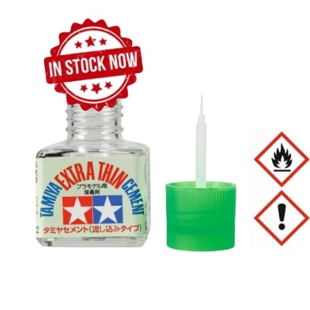 Cemento extrafino Tamiya con pincel 40 ml 87038