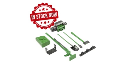 Juego accesorios Fastrax 6 piezas a escala color verde FAST2334