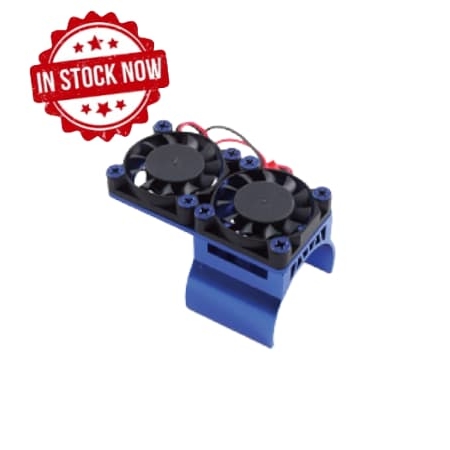 Ventilador doble Fastrax con disipador aluminio Azul FAST36-1