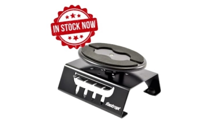Soporte giratorio Fastrax para coches 1/10 y 1/8 de Aluminio negro FAST407BK