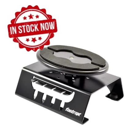 Soporte giratorio Fastrax para coches 1/10 y 1/8 de Aluminio negro FAST407BK