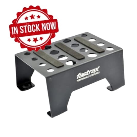Soporte de aluminio Fastrax para coches 1/10 y 1/8 Negro FAST410BK