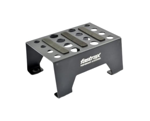 Soporte de aluminio Fastrax para coches 1/10 y 1/8 Negro FAST410BK