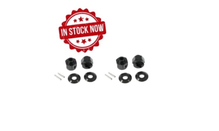 Hexágonos Fastrax Negros (4pcs) para Axial Wraith +3 mm FTAX14