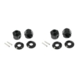 Hexágonos Fastrax Negros (4pcs) para Axial Wraith +3 mm FTAX14