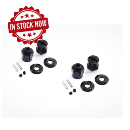 Hexágonos Fastrax Negros anchos (4pcs) para Axial Wraith +5 mm FTAX22