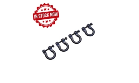 Grilletes aluminio Negros Fastrax para TRX-4 (4pcs) FTTX301BK