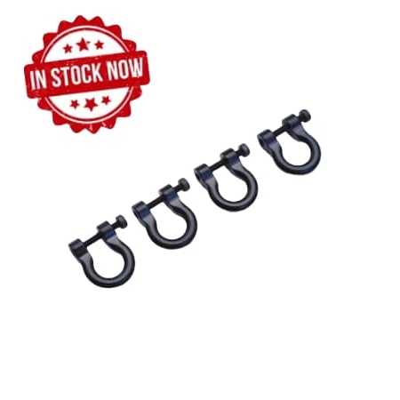 Grilletes aluminio Negros Fastrax para TRX-4 (4pcs) FTTX301BK