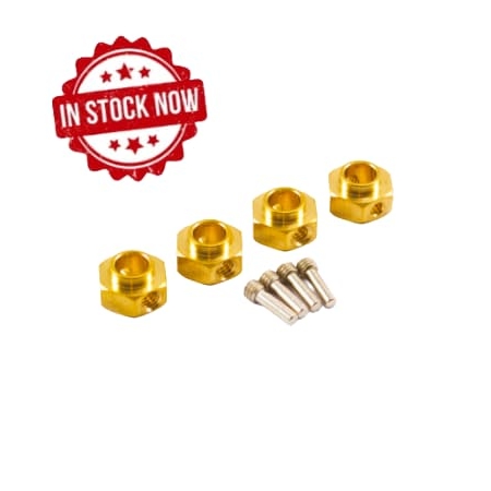 Hexágonos de rueda de latón Fastrax para TRX-4 (4pcs) FTTX316BR