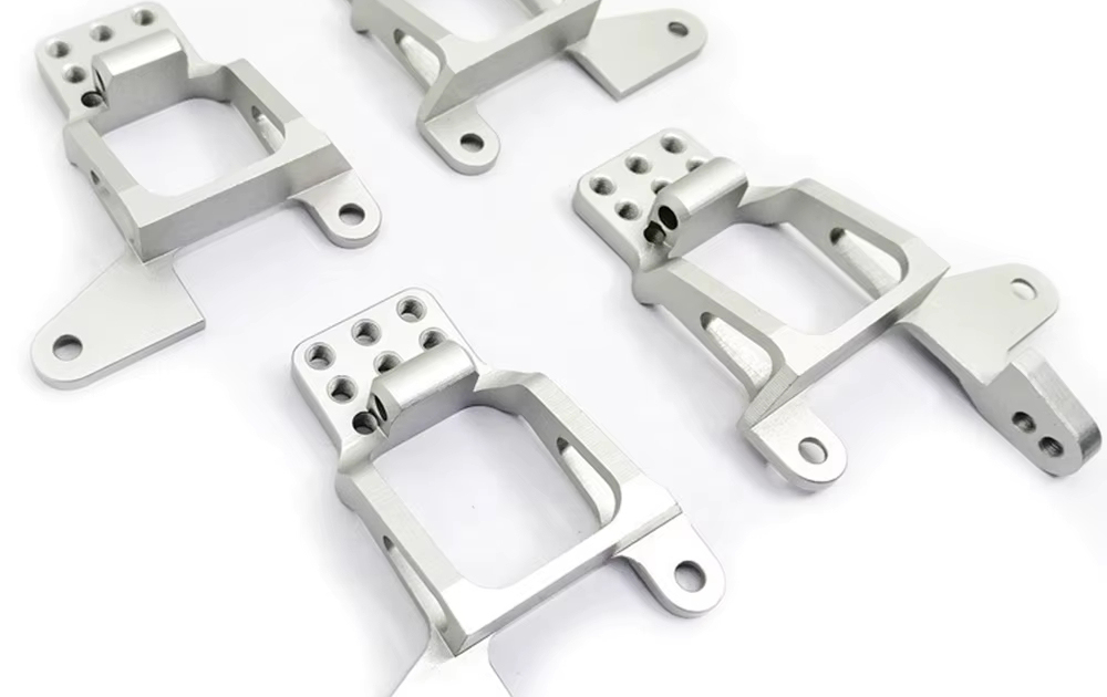 Soportes amortiguadores de aluminio Gris para Crawler Traxxas TRX4 1/10 