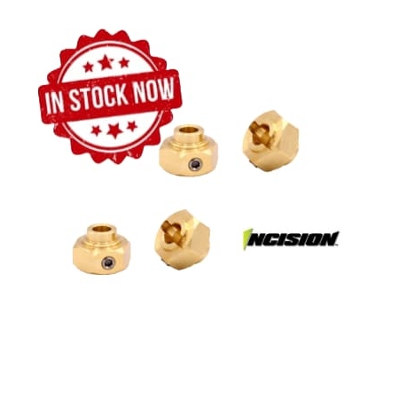 Hexágonos Incision de Latón Hex12mm (4pcs) IRC00292