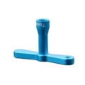Llave de ruedas 7mm de aluminio Azul
