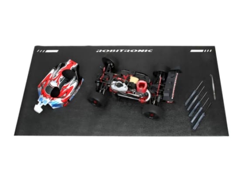 Alfombrilla Robitronic para boxes, en negro (60 x 120 cm) R13006