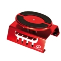 Soporte giratorio Robitronic para coches 1/10 y 1/8 de Aluminio rojo R15001R