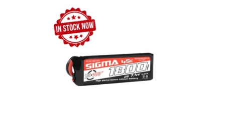 Batería Lipo Sigma 2S 7,4V. 1800mah 45C XT60 RC-G45-1800-2S1P