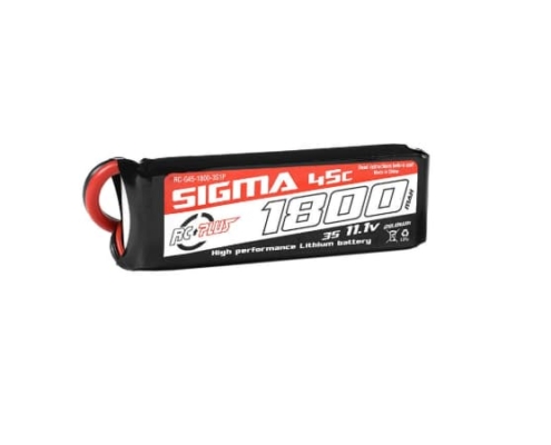 Batería Lipo Sigma 3S 11,1V. 1800mah 45C XT60 RC-G45-1800-3S1P