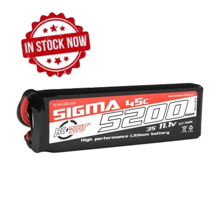 Batería Lipo Sigma 3S 11,1V 5200mah 45C XT60 RC-G45-5200-3S1P