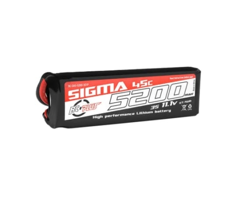 Batería Lipo Sigma 3S 11,1V 5200mah 45C XT60 RC-G45-5200-3S1P
