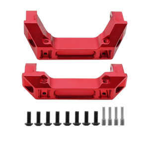 Soportes de parachoques de aluminio Rojo para Traxxas TRX4 (2pcs) M00469