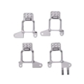 Soportes amortiguadores de aluminio Gris para Crawler Traxxas TRX4 1/10