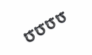 Grilletes aluminio Negros Fastrax para TRX-4 (4pcs) FTTX301BK