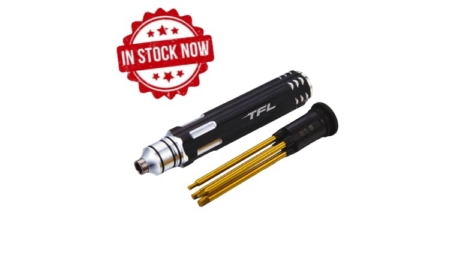 Juego de llaves TFL hexagonales de cambio rápido de 1,5/2,0/2,5/3,0 mm TT1604-07BK