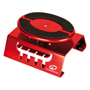 Soporte giratorio Robitronic para coches 1/10 y 1/8 de Aluminio rojo R15001R