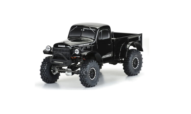 Carrocería Proline Dodge Power Wagon 1946 Prepintado negro 313mm PRO349918
