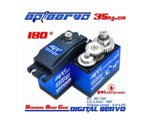 Servo Standard Digital MG 35Kg / 0,14SEG Waterproof para crawlers y excavadoras RC DP1017