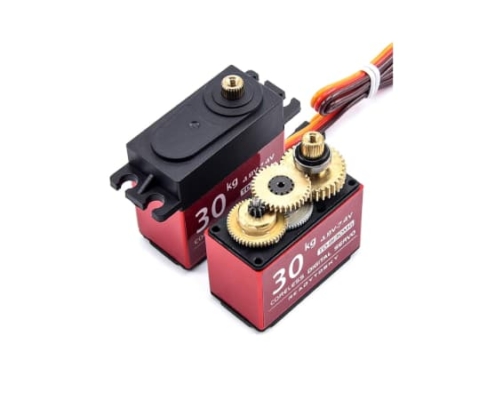 Servo winch para crawler 1/10 30kg. 360º color rojo