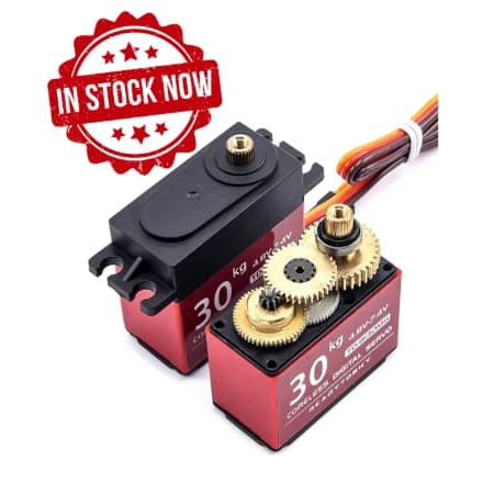Servo winch para crawler 1/10 30kg. 360º color rojo