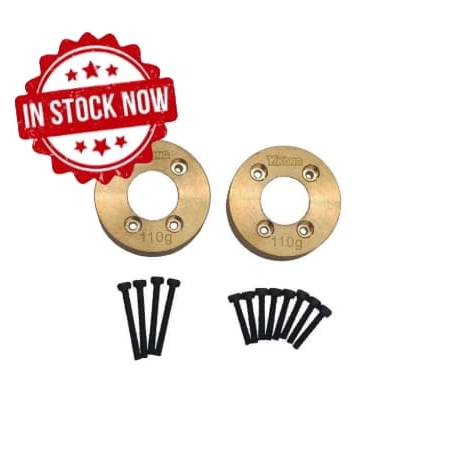 Pesos de latón portales para Absima/ Yikong 110gr. (2pc) 1230658