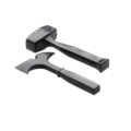 Hacha y martillo Absima negras para Crawler Rc 1:10 (2pcs) 2320017