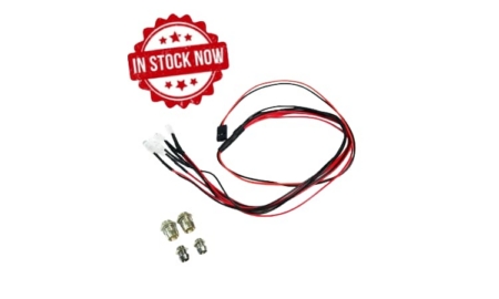 Leds Absima blanco y rojo con soporte de aluminio para Rc 2320041