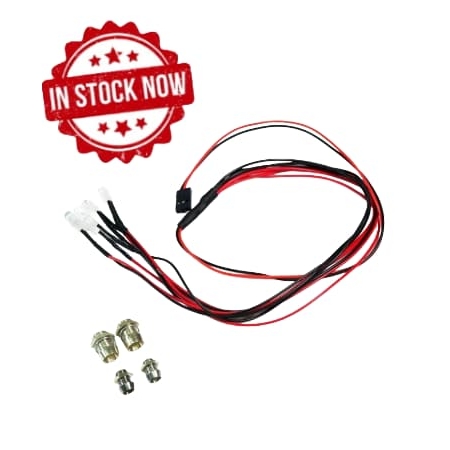 Leds Absima blanco y rojo con soporte de aluminio para Rc 2320041