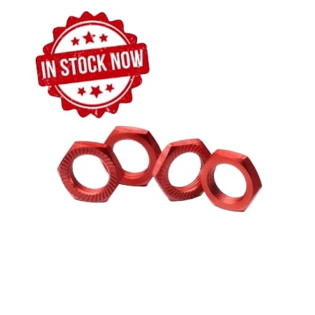 Tuercas de rueda Absima para 1/8 17mm rojos (4pcs) 2560007