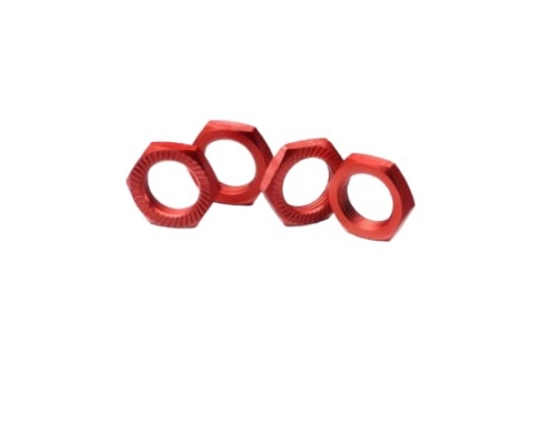 Tuercas de rueda Absima para 1/8 17mm rojos (4pcs) 2560007